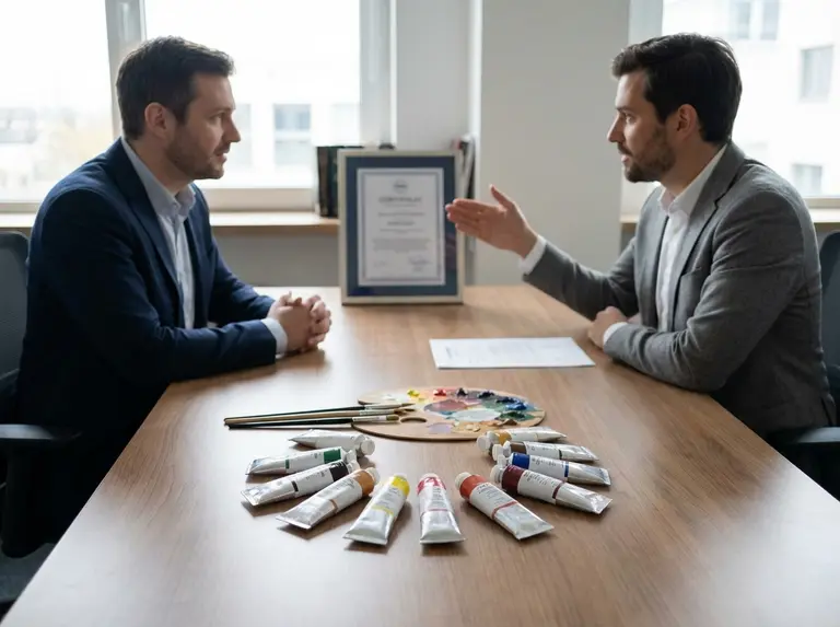 Сертификат на масляные краски